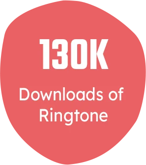130000 Downloads of Ringtone